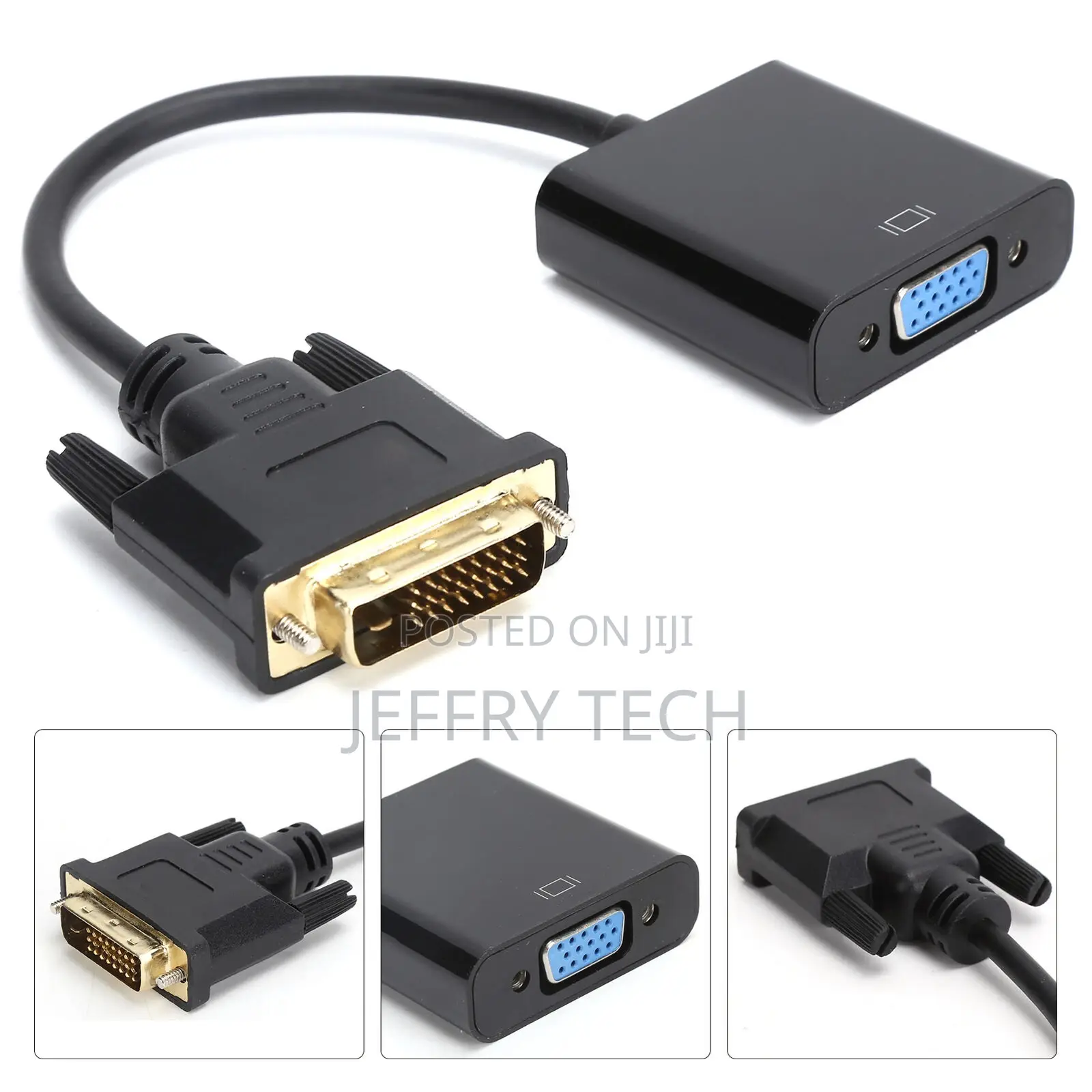 02 015 VGA Adapters DVI Male to VGA Female Adapter Reliable