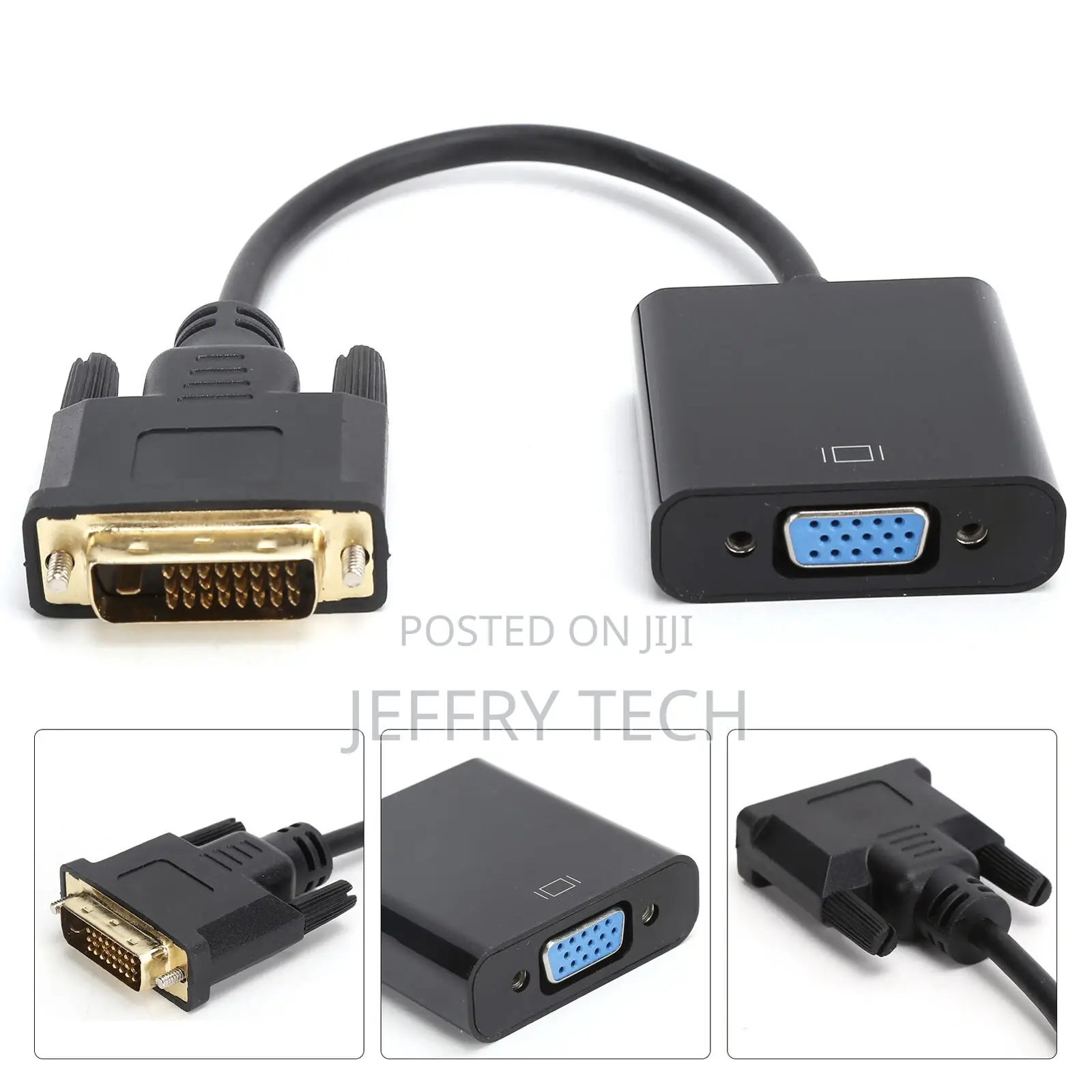 02 015 VGA Adapters DVI Male to VGA Female Adapter Reliable