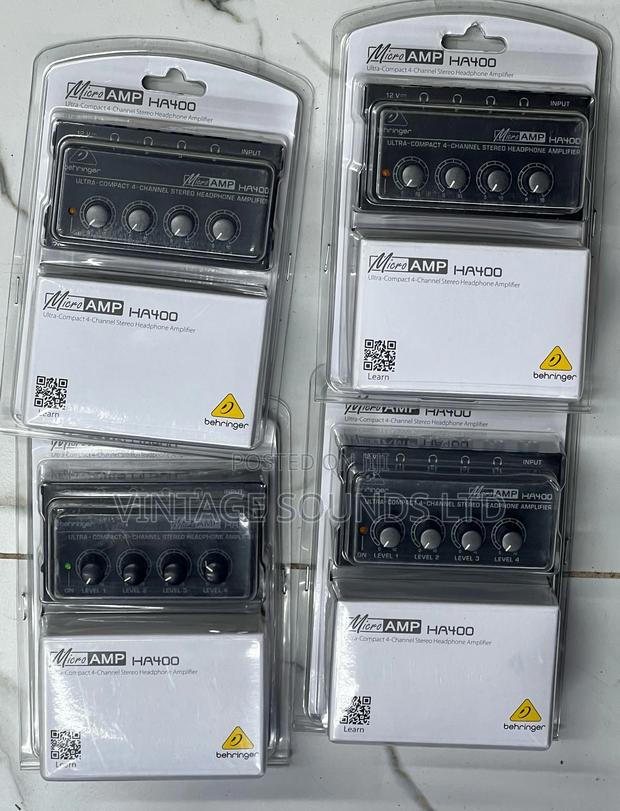 Behringer MICROAMP HA400 4line Stereo Headphone Amplifier - main view