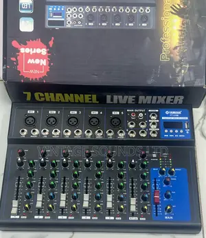 7 Channel Audio Plain Audio Mixer With Bluetooth