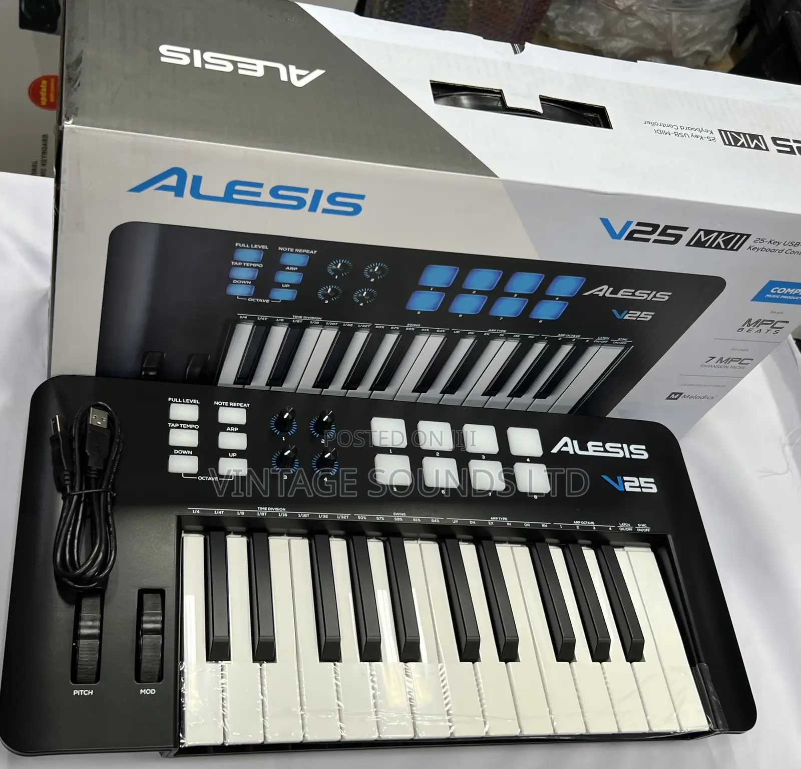 Alesis V25 MKII USB MIDI Keyboard Controller ,25 Velocity
