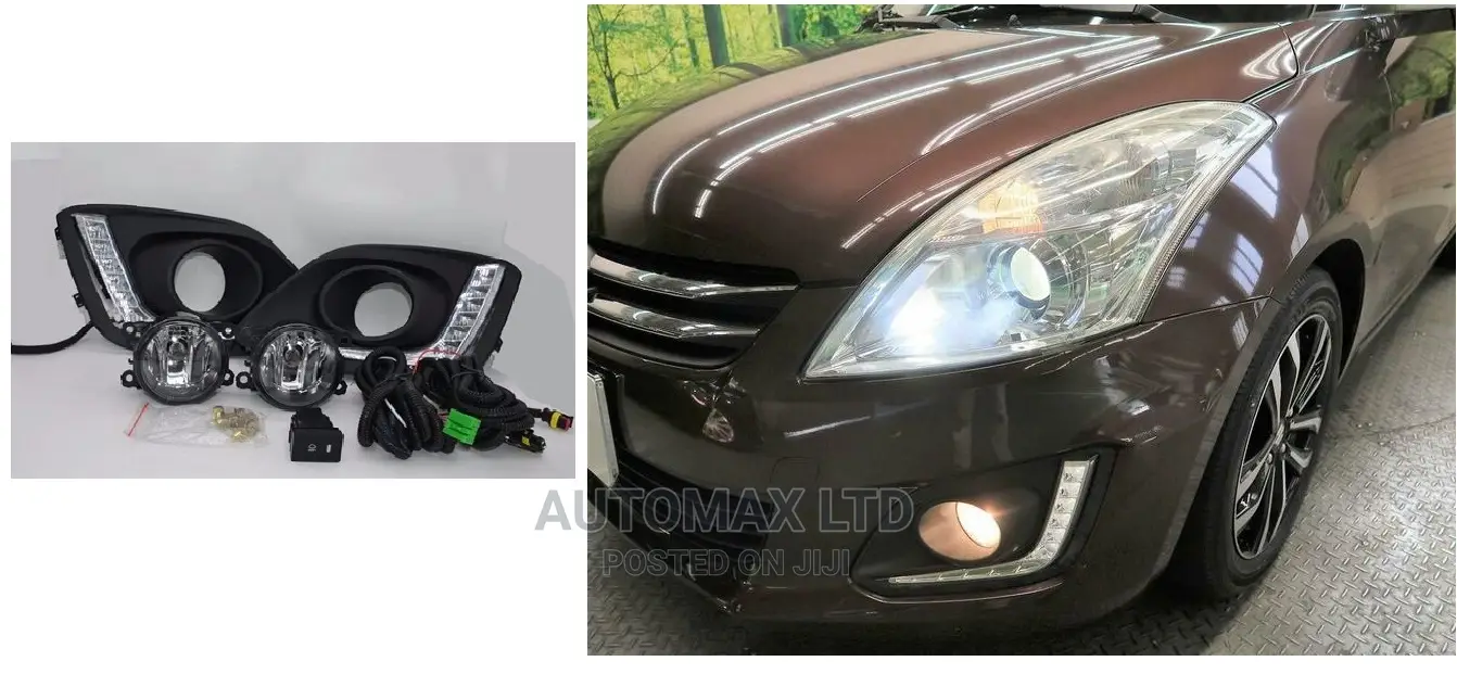 Fog Lights Kit for Suzuki Swift : Yr2015+ With DRL Led