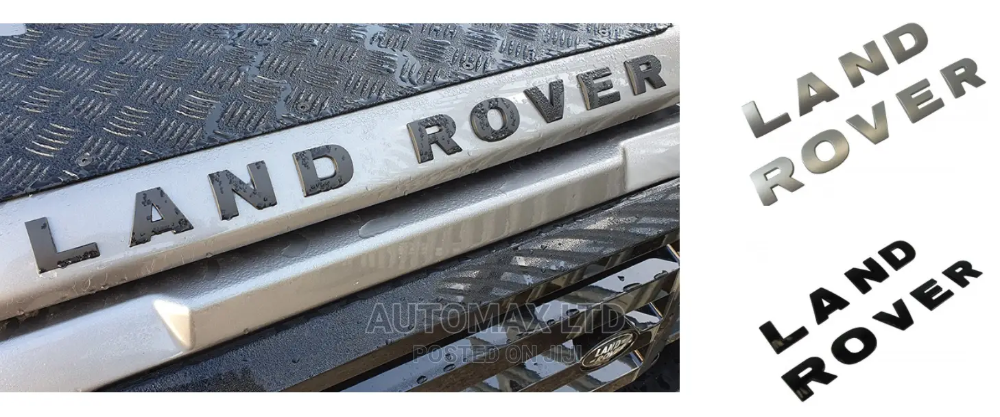 "Land Rover" Bonnet/ Boot Raised 3d Letters Decals,