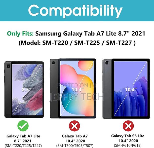 2 X Glass Screen Protector for Samsung Galaxy Tab A7 Lite 8. - thumbnail 2