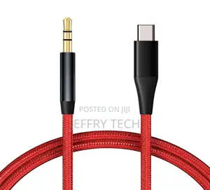 Aux Cable Usb-C to 3.5mm Audio Cord Car Stereo Aux-In Jack F