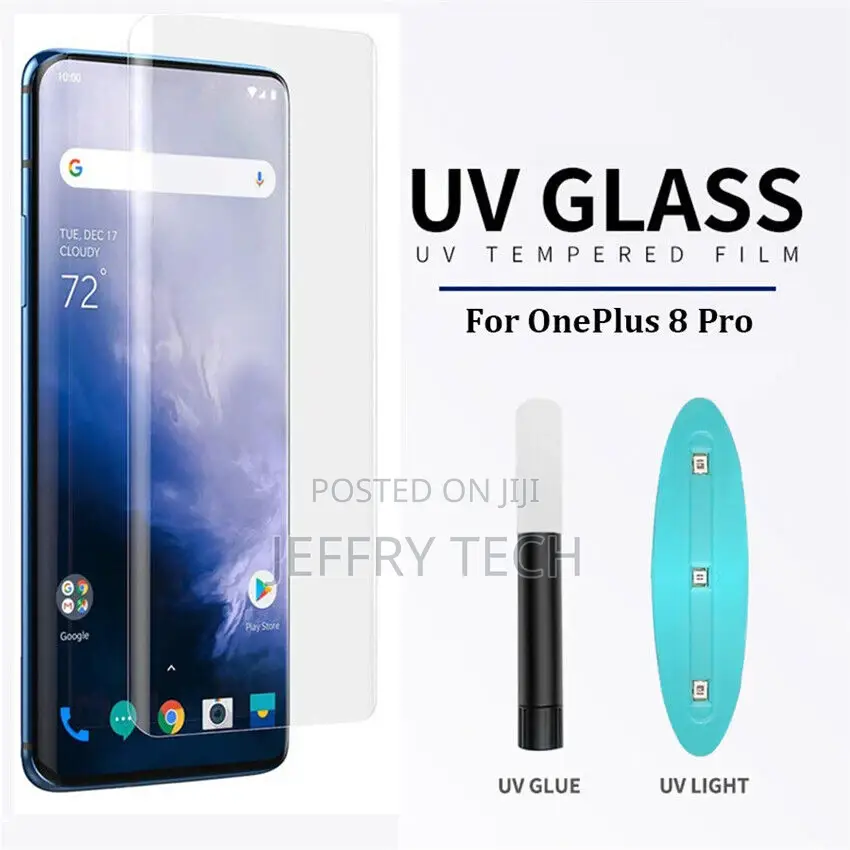 Oneplus 7 8 9 10pro UV Liquid Full Glue Tempered Glass Scree