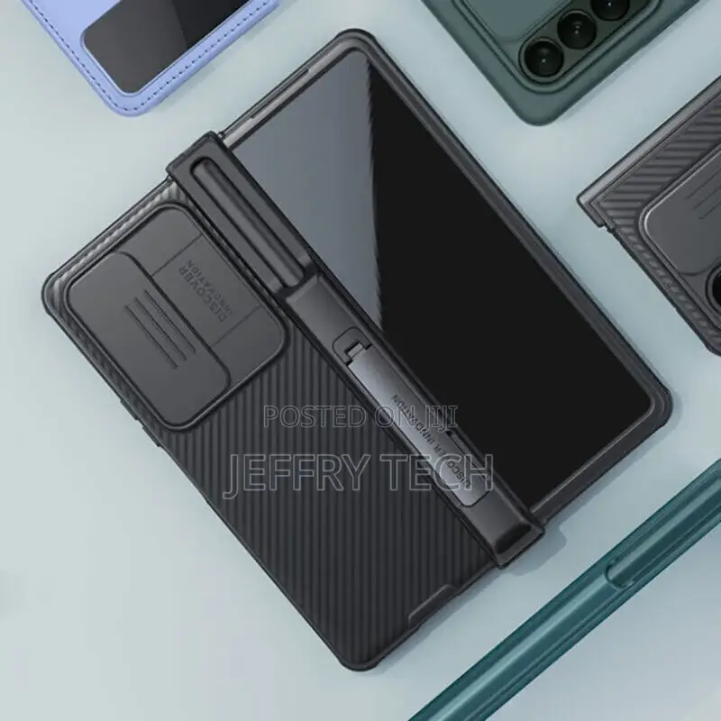 Nilkin for Samsung Galaxy Z Fold 4 Hinge Case With Pen Holde