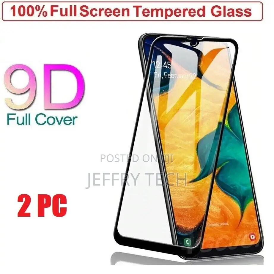 Samsung A02s A32 A42 S21 FE S22 + Full Cover Tempered Glass