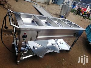 Food Warmer Bin Marie Trolley With Wheels