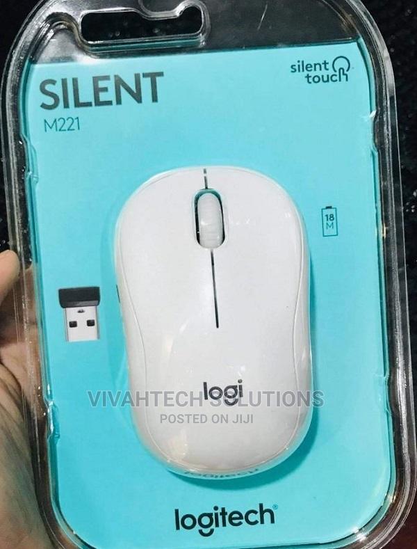 Logitech Wireless Mouse Silent M221 - Off White - main view