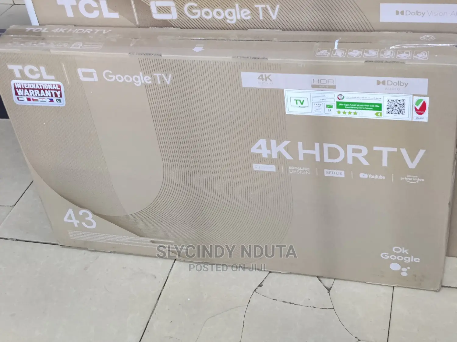 TCL 43" 43P637 HDR TV(New)