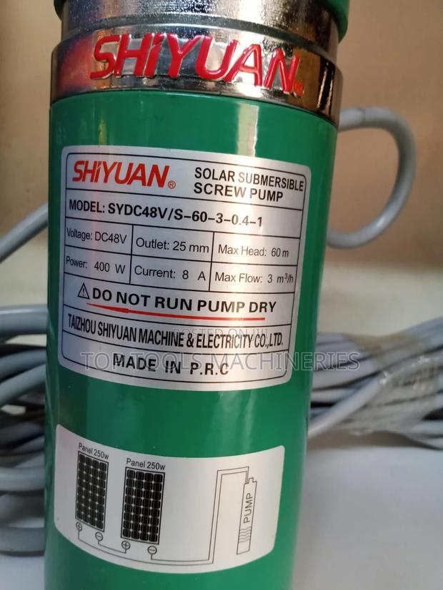Shiyuan 60M Solar Submersible Pump 400w 48v - thumbnail 3