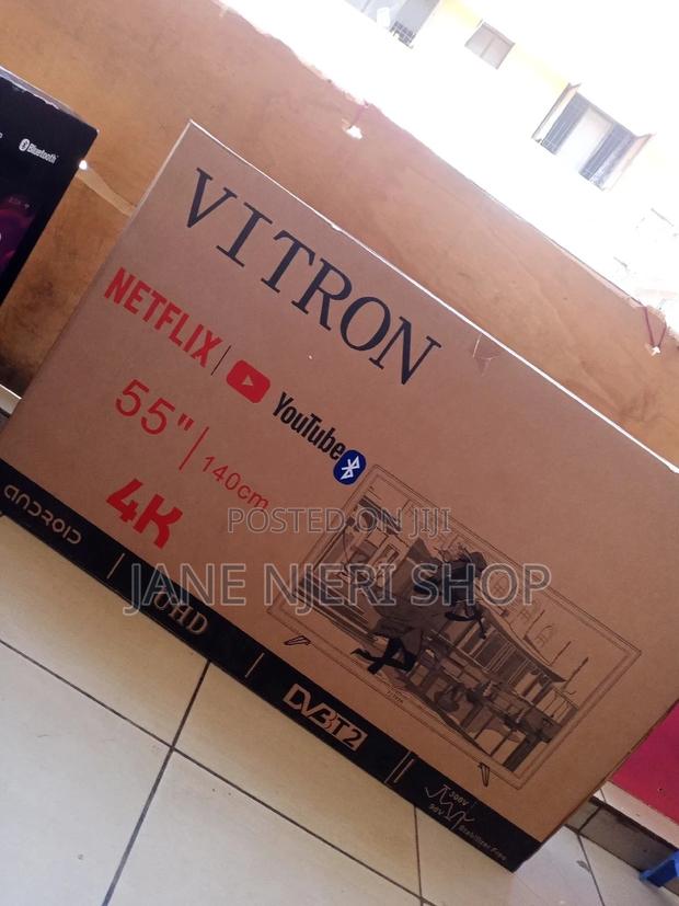 55 Inches Vitron Smart Android Tv Flameless With Bluetooth - thumbnail 2