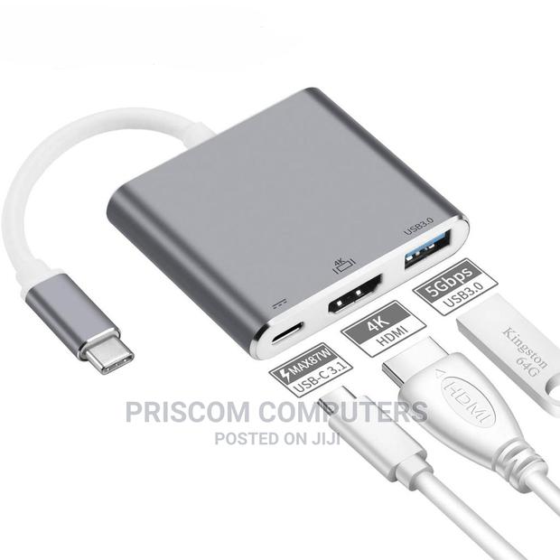 3 in 1 Type-C to HD HDMI USB 3.0 Hub USB-C Data Adapter - thumbnail 2