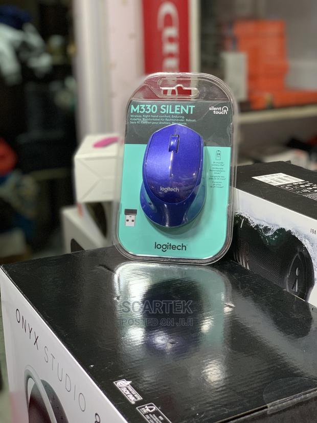 Logitech M330 Silent Mouse (Blue)