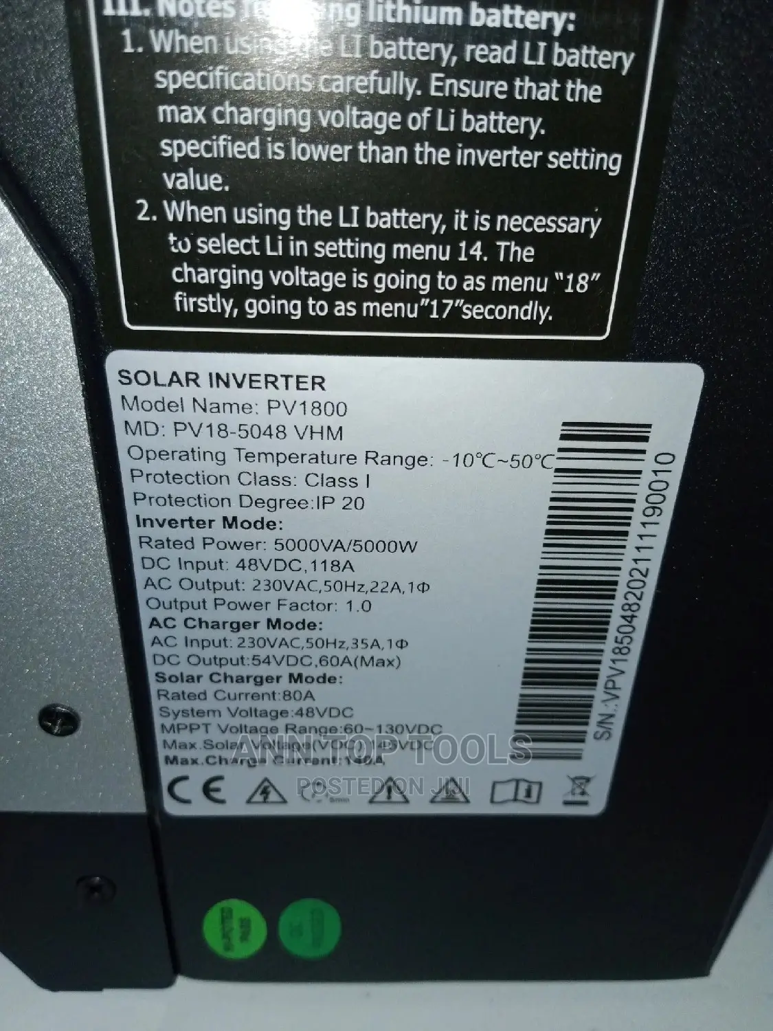 Must Solar Inverter 5kw 48v