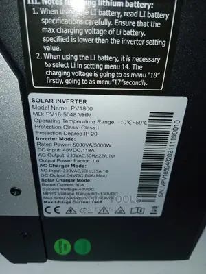 Must Solar Inverter 5kw 48v