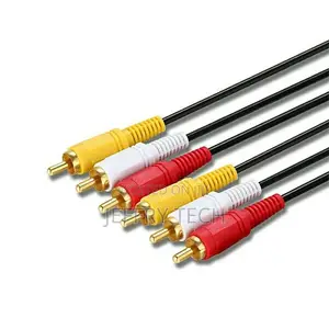 Male to Male Cable Audio Composite Video 3 RCA AV 5m