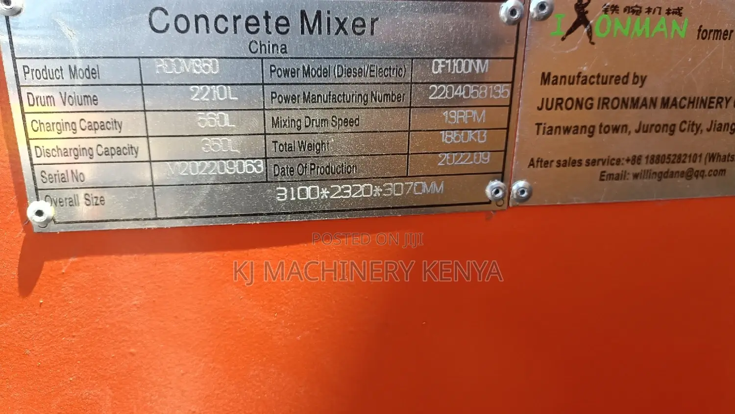 Hydraulic Loading Concrete Mixer