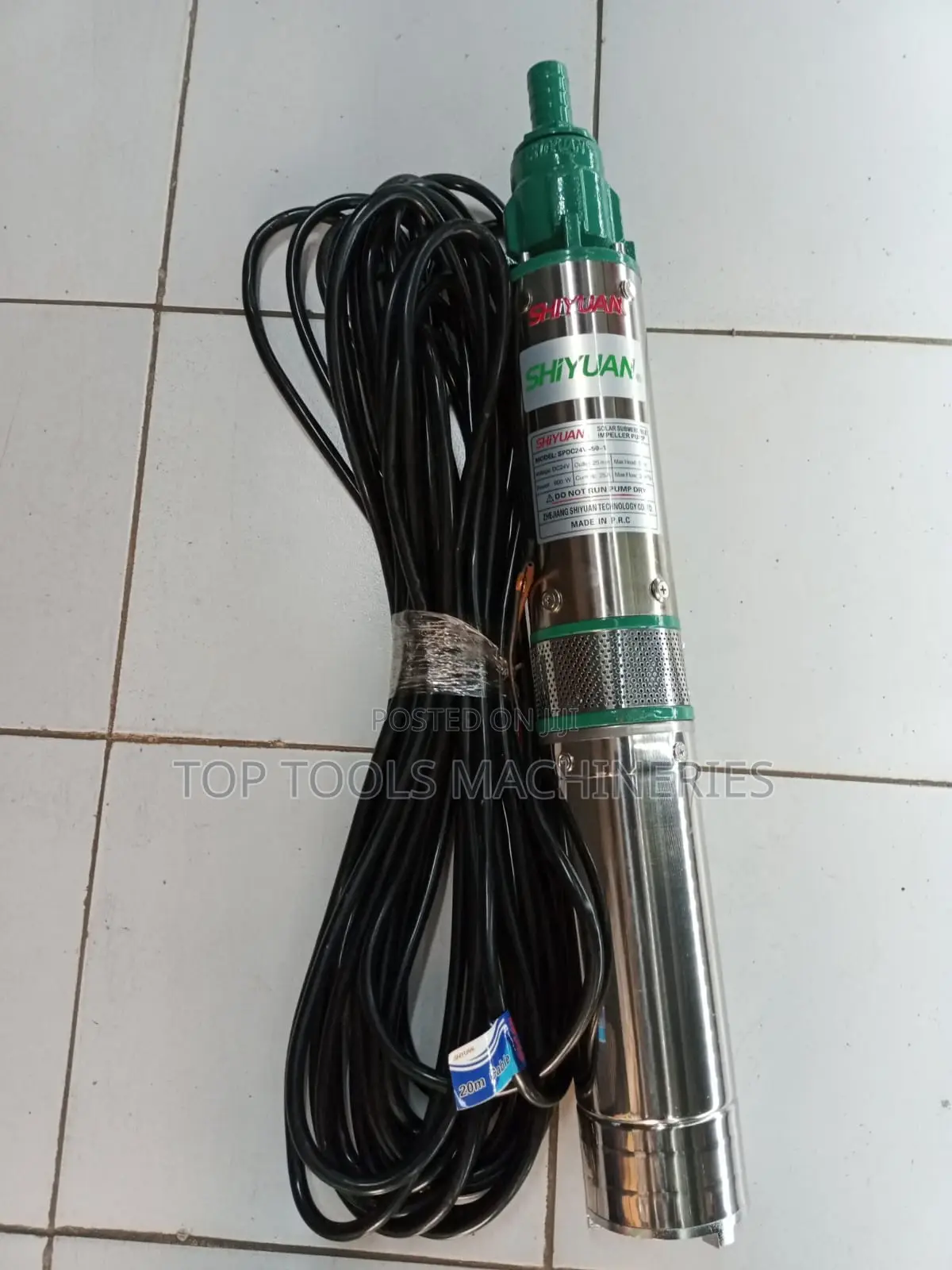 Shiyuan 50M Solar Submersible Pump 24v 600w