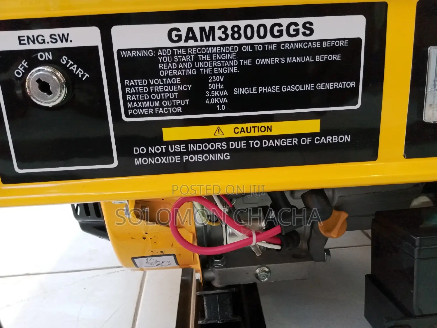 Rhino 3.5kva Gasoline Generator