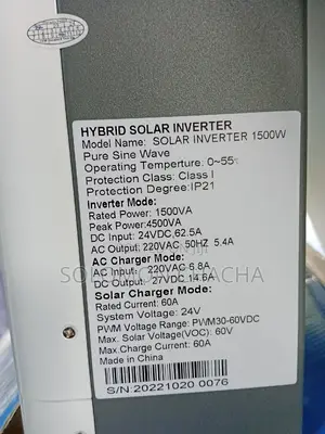 Solar Max 1.5kw/24v Hybrid Solar Inverter
