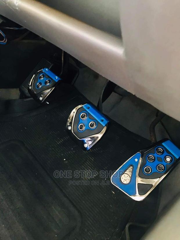 Blue Universal Manual Pedal Nonslip Covers