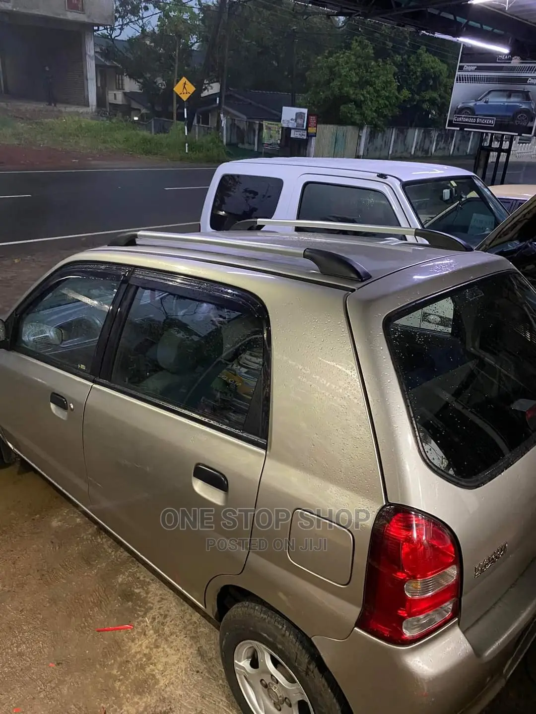 2pcs Set Roof Rails Silver Black