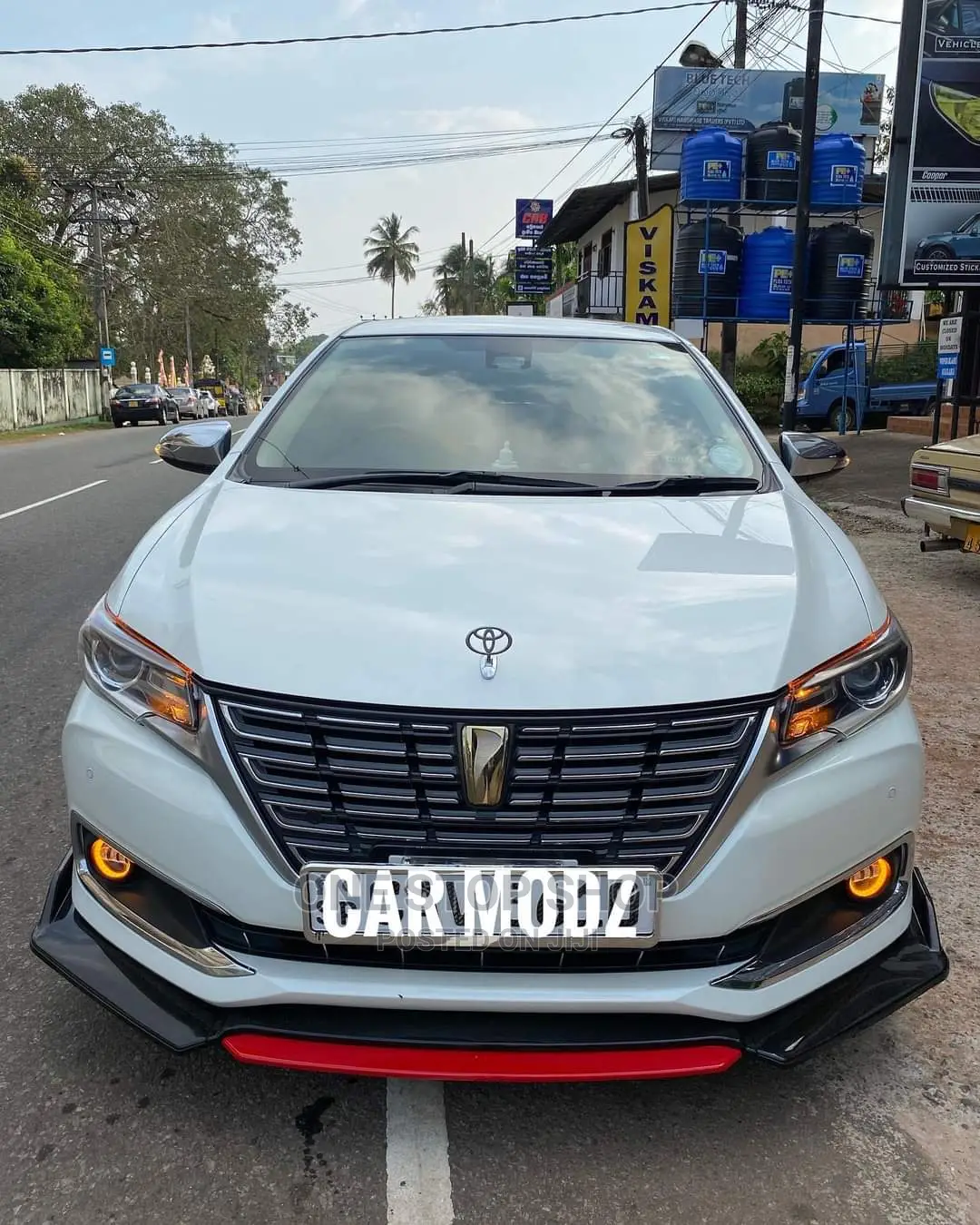 Toyota Car Fitted With Universal Adjustable Side Skirt