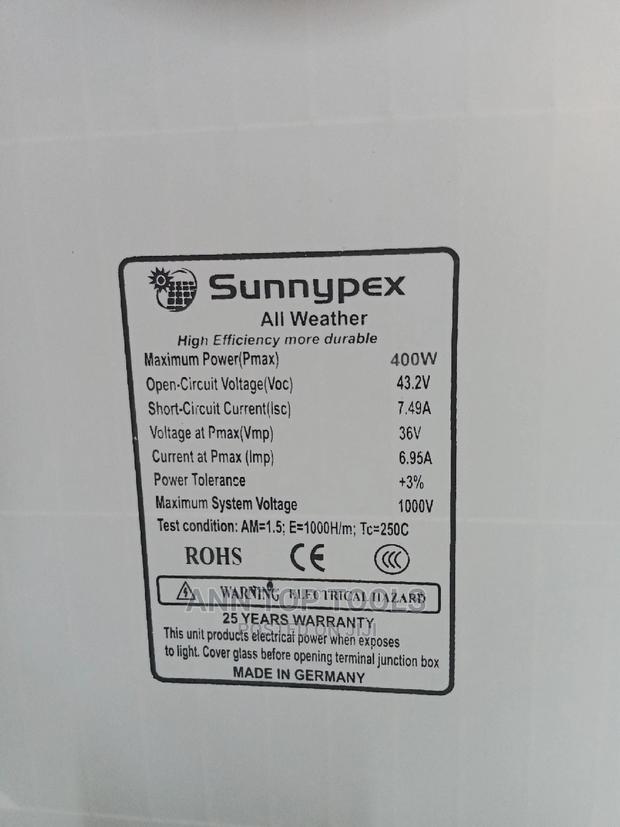 Sunnypex 40O W Solar Panel - thumbnail 2