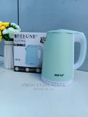 REBUNE New Model Electric White Kettle