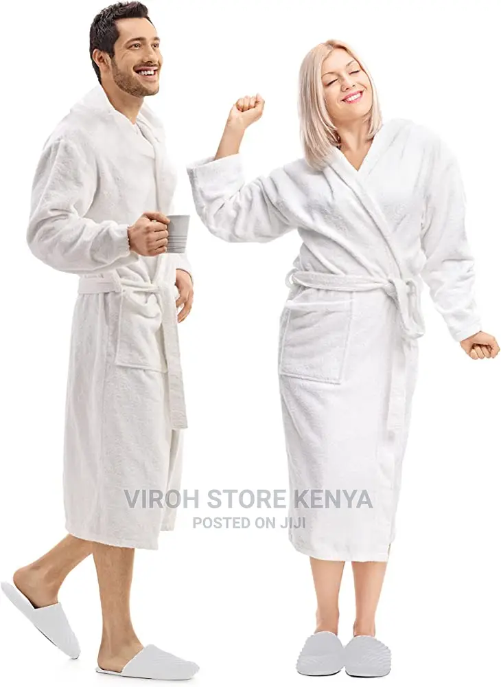 Fashion Mens Fleece Bathrobe Long Shawl Collar Plush Robe