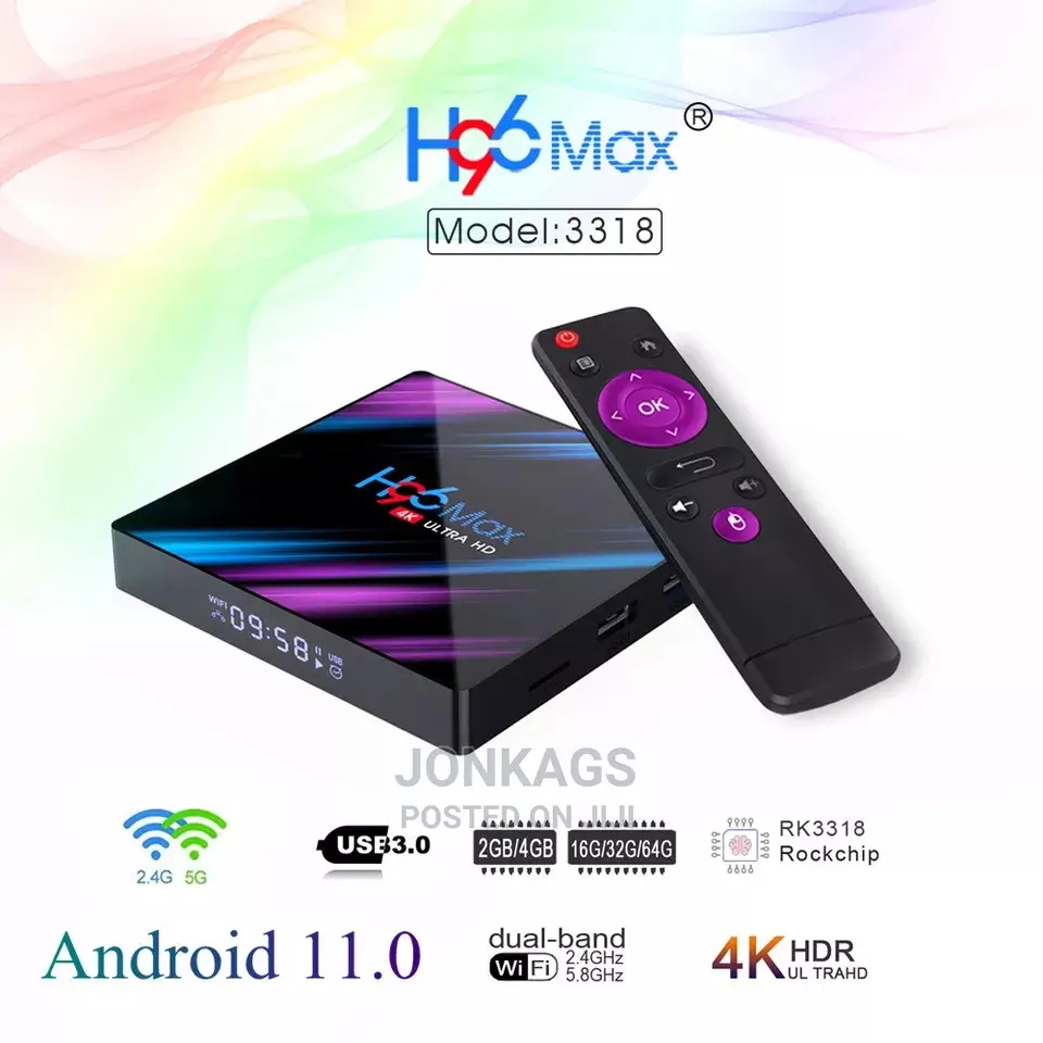 H96 Max Android Box 2GB , 16GB