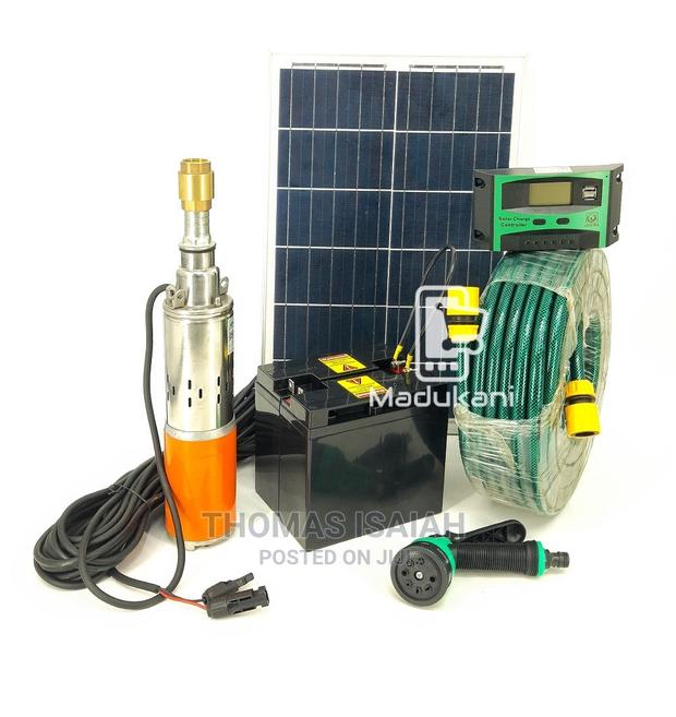 24V Complete Deep Well Pump Solar Irrigation Kit With Batter - thumbnail 4