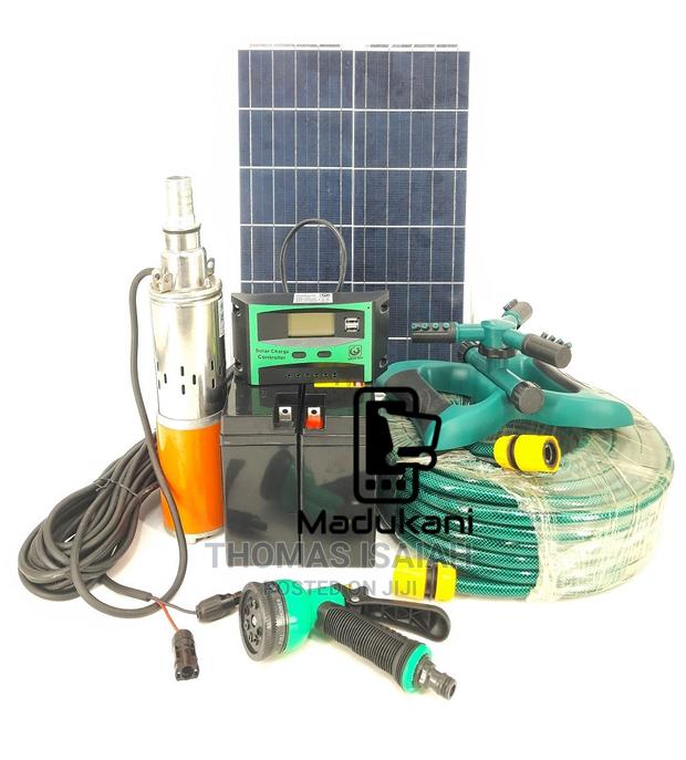24V Complete Deep Well Pump Solar Irrigation Kit With Batter - thumbnail 6