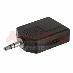 3.5mm Stereo Plug To 2x6.35mm Mono Jack Audio Adapter 2-way