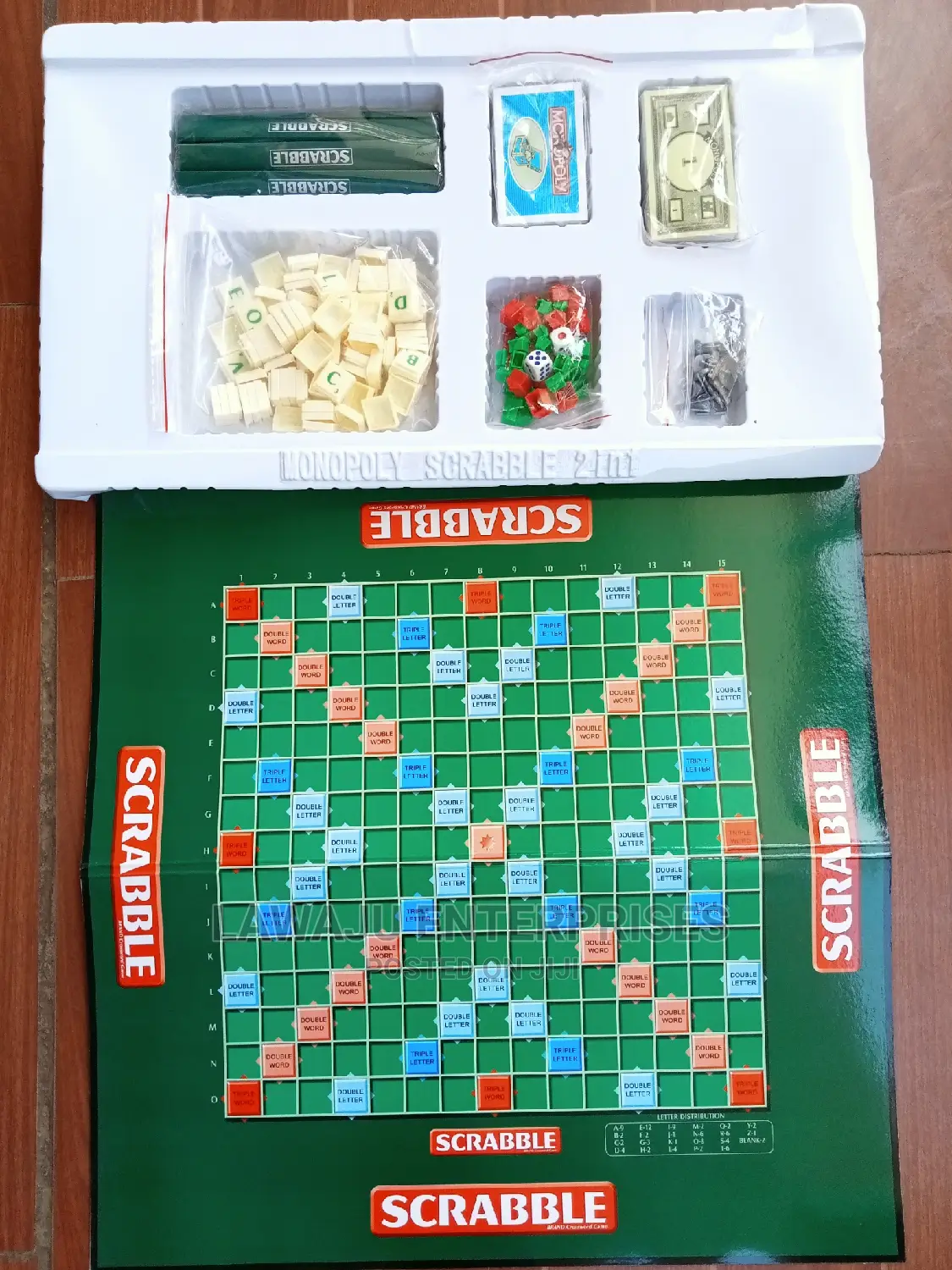 Scrabble Monopoly (2 Games in 1) Set