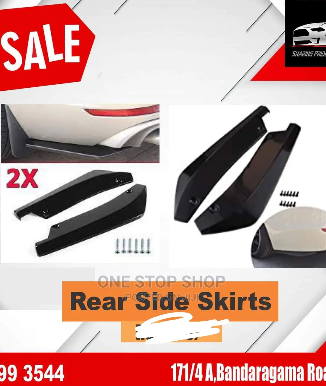 Rear Side Corner Side Skirt