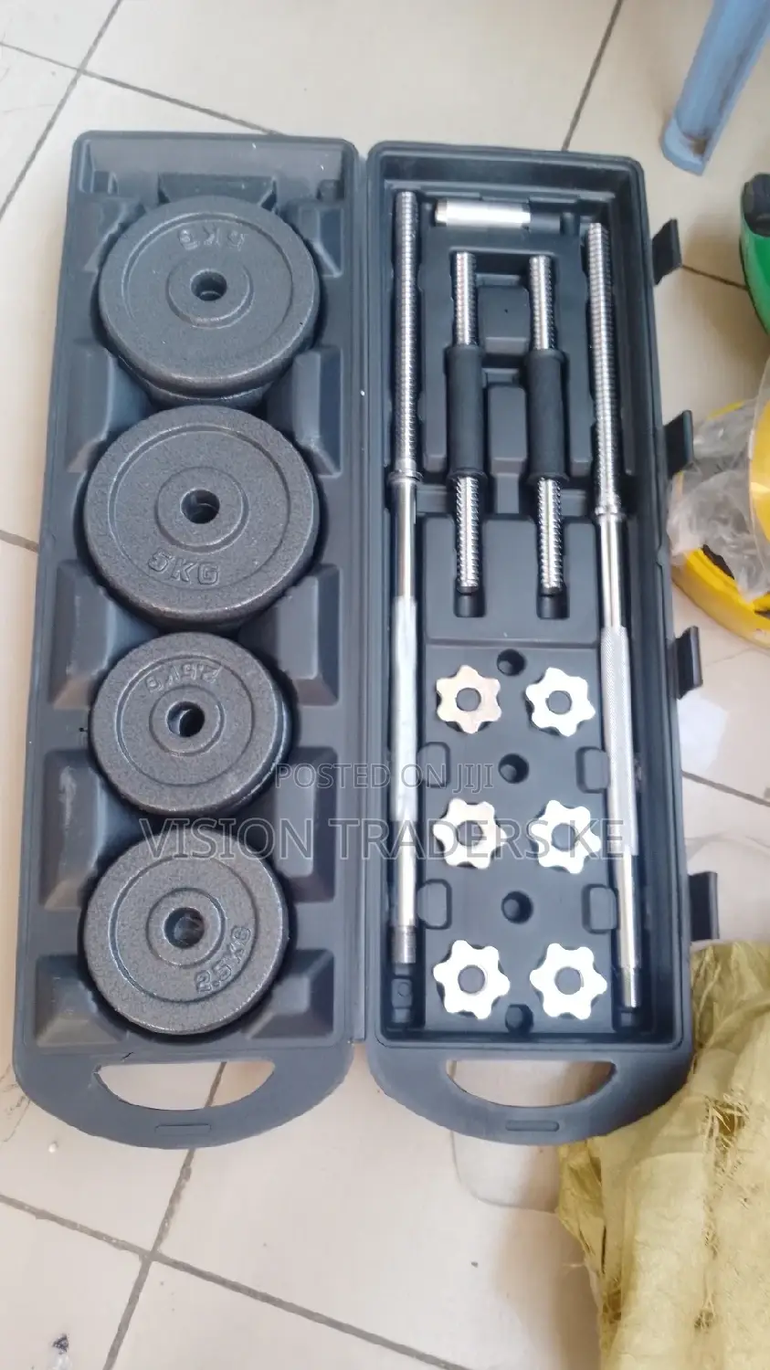 Chrome Dumbbell 50kgs Set.