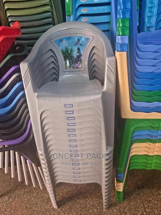 Plastic Flower Printed Chair. - main view