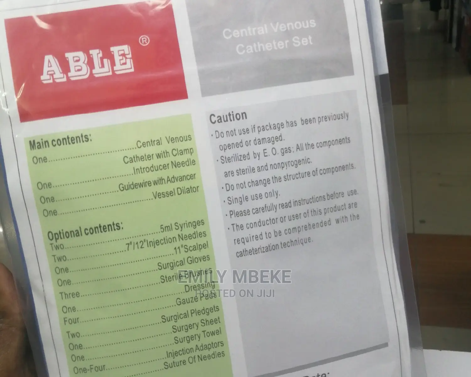 Central Venous Catheter Set
