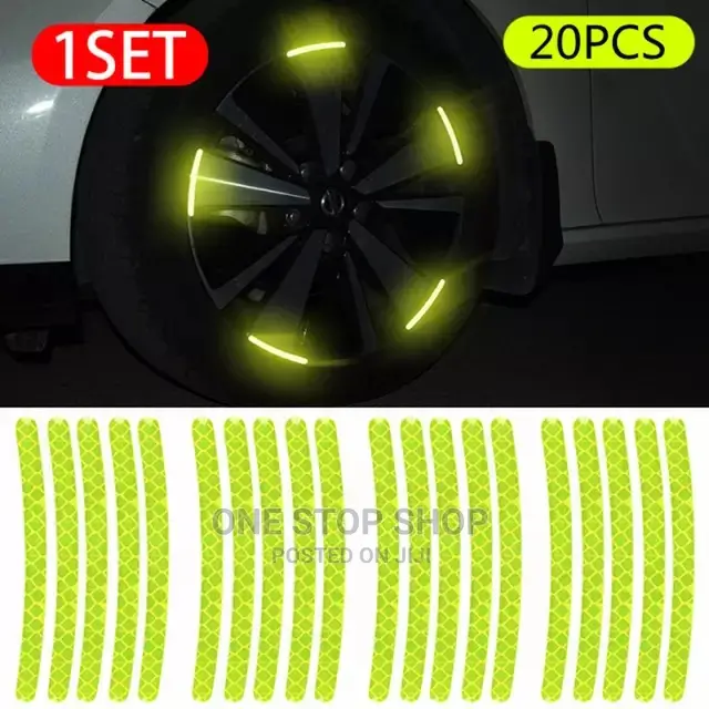 20pcs Luminous Green Tyre Stickers