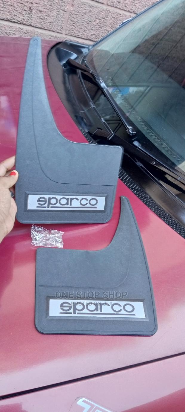 2pcs Mudflaps Branded Sparco (Black and Red)