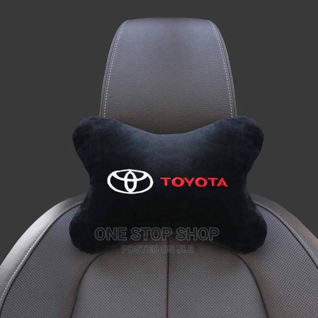 2pcs Toyota Branded Car Seat Neckrest Support Pillows