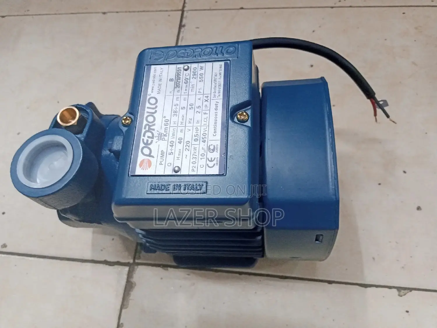0.5 Hp Pedrollo Pump