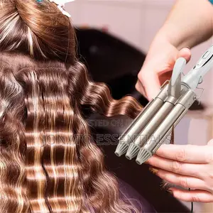 Hair Curler, Hair Curling Machine With Tripple Barrel Iron