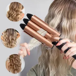 Hair Curler, Hair Curling Machine With Tripple Barrel Iron