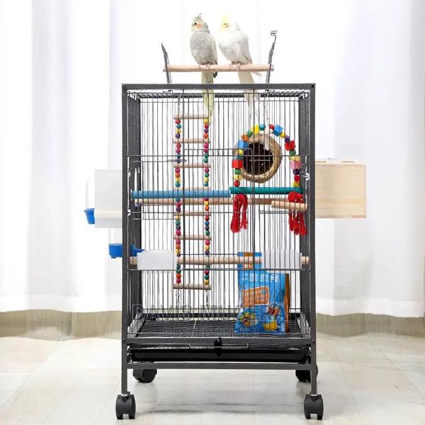 Bird Villa Play Top Bird Cage,With Food Box,Wheels, Nestbath - main view