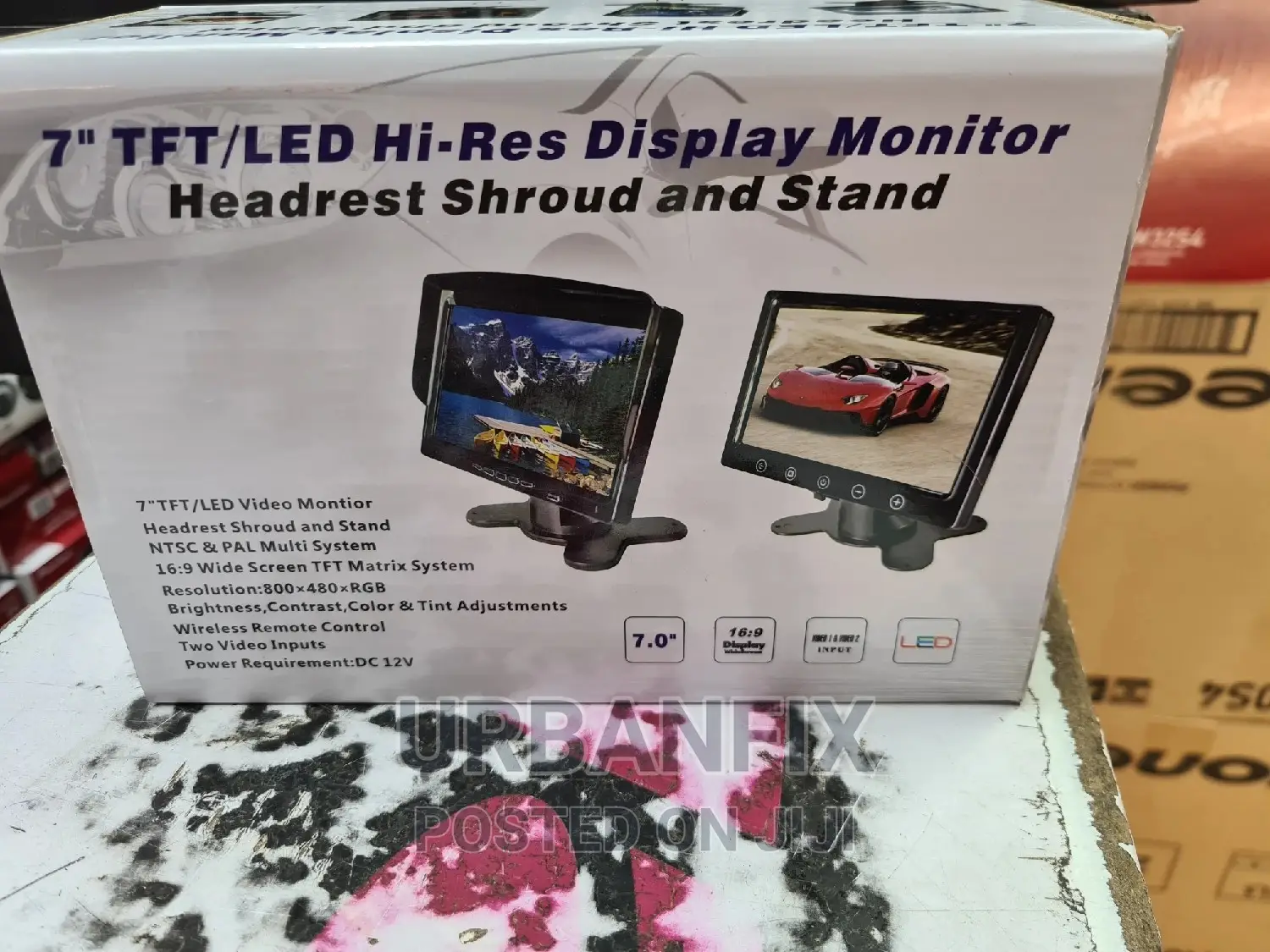 7 Inch Headrest Display Monitor