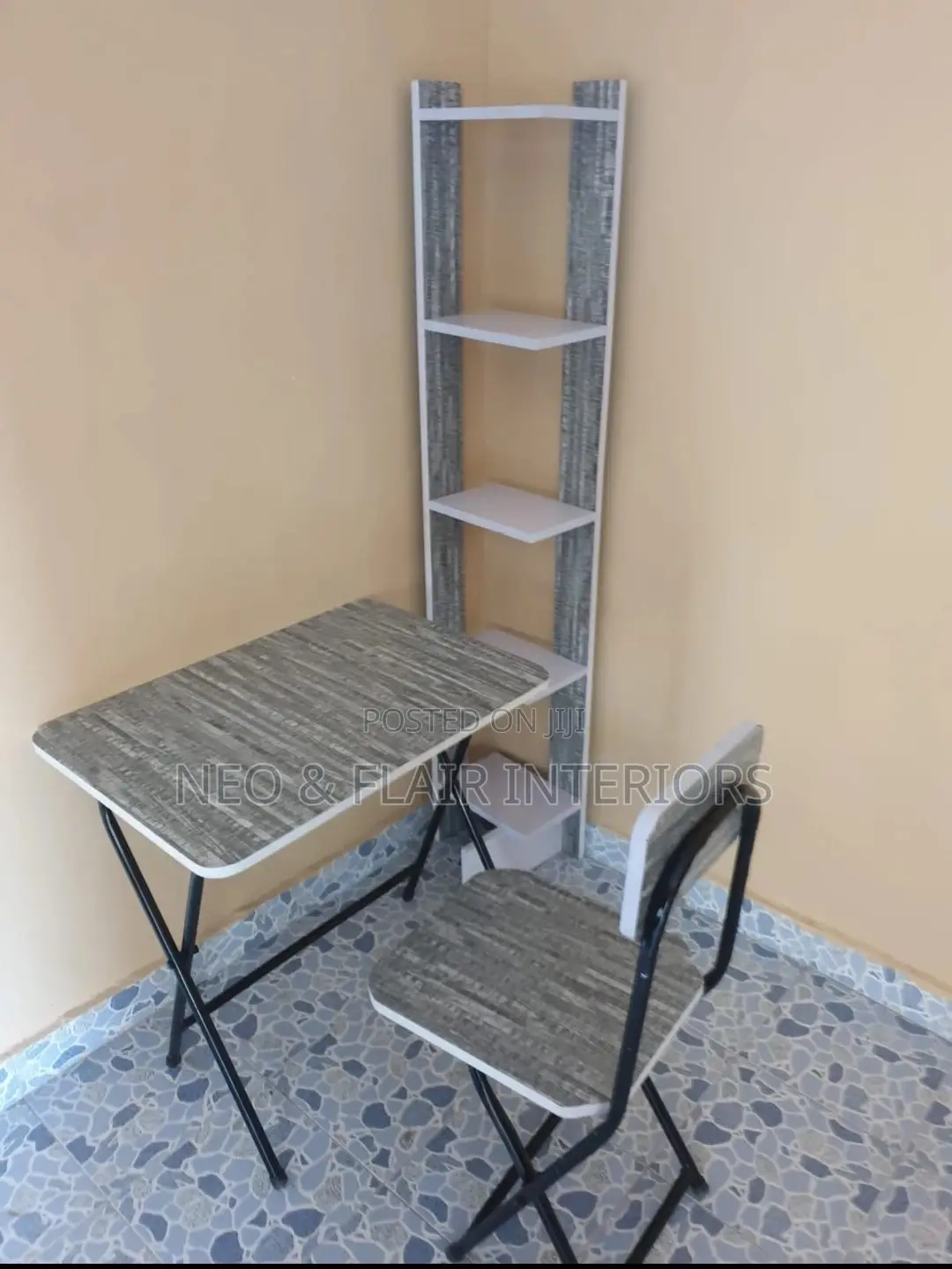 Study Desk Chair and Bookshelf ( Foldable)
